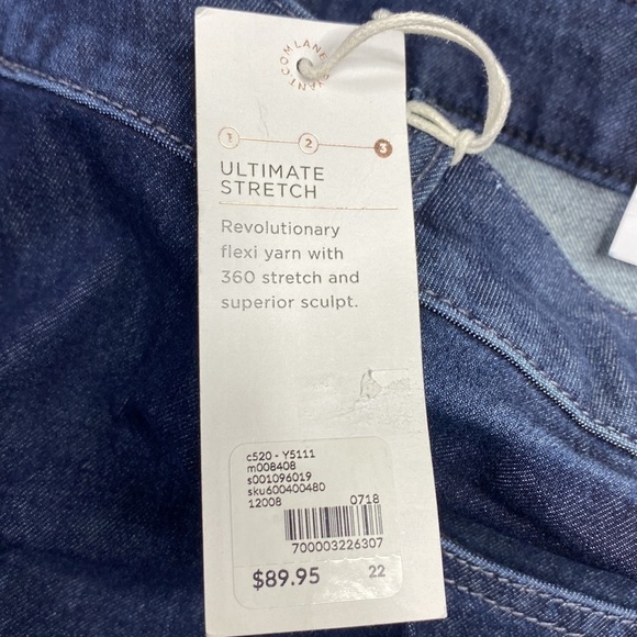 Lane Bryant Ultimate Stretch Skinny Jeans Dark Wash Size 22 NWT - Picture 12 of 12